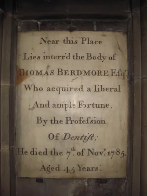 BERDMORE, Thomas (1740 – 1785)