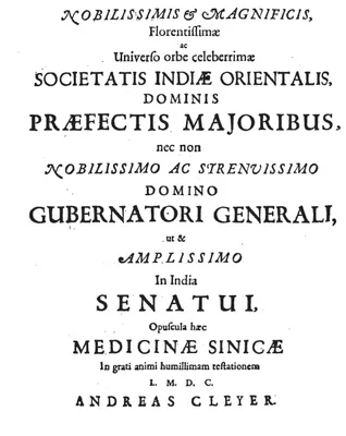 CLEYER, Andreas (1634 – 1698)
